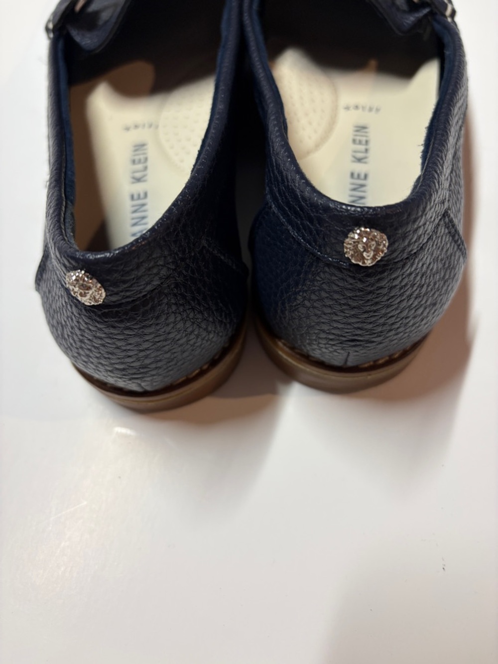 Anne Klein AK Navy Loafers Comfort iFlex Driving Moc Shoes Size 9 - Picture 5 of 9